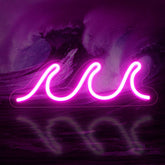 Wave Neon Sign for Bedroom